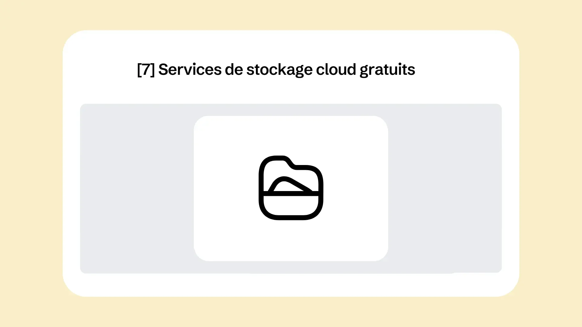 [7] Services de stockage cloud gratuits