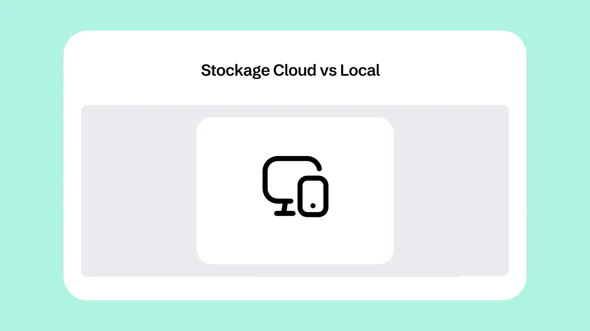 Stockage Cloud vs Local