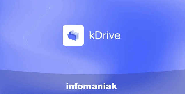 kDrive app logo with the Infomaniak name
