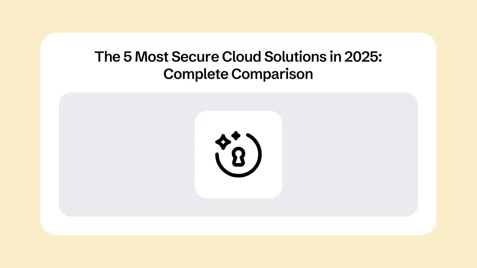 The 5 Most Secure Cloud Solutions in 2025: Complete Comparison